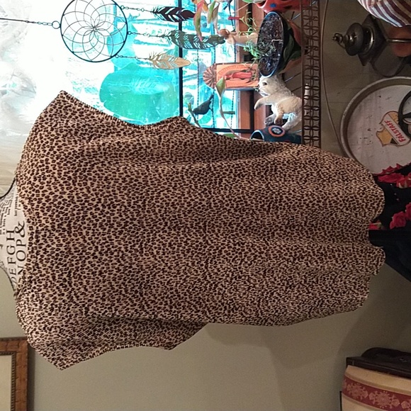 Women's Grove Avenue stretchy leopard print sleeveless op size 2x. Gently used. - Picture 3 of 4